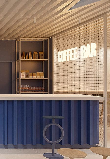 Detalle cafetería residencia san mames