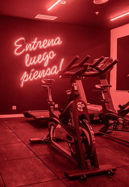 Detalle gimnasio residencia Bilbao centro