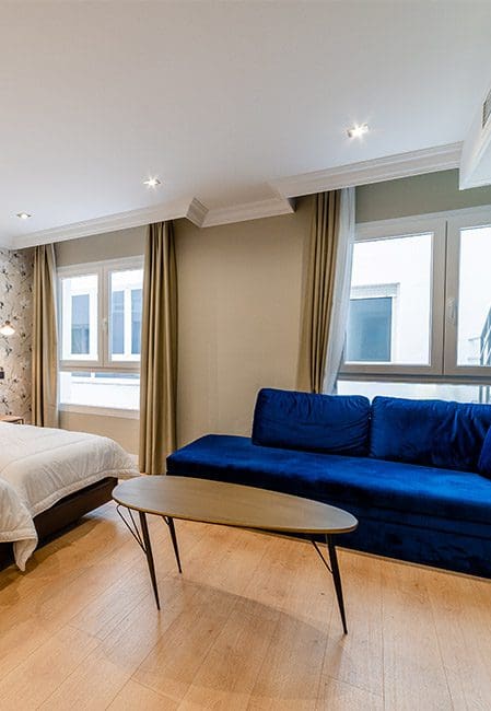 Detalle sofá residencia universitaria Burgos centro