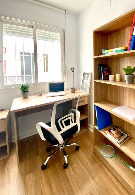 Habitación doble residencia universitaria Málaga