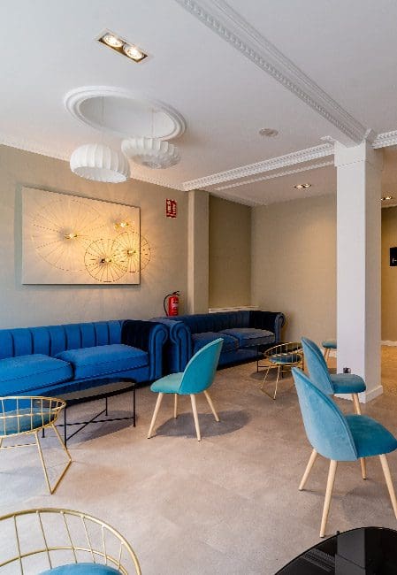 Sala de estar residencia universitaria en Burgos centro