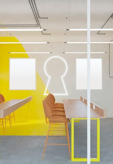 Zona de estudio en residencia universitaria en Getafe