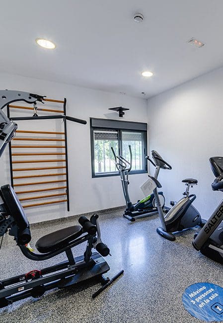 Gimnasio residencia universitaria en Logroño