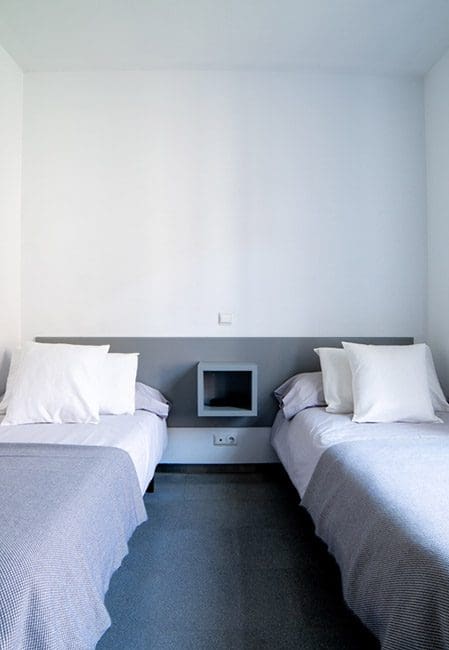 Habitación doble residencia en Burgos