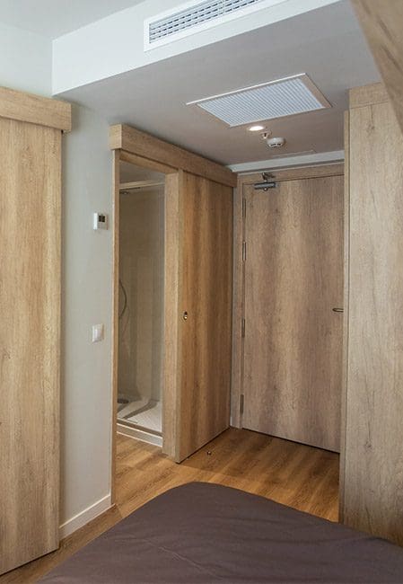 Habitación individual cocina compartida residencia Bilbao