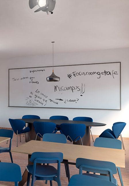 Focus room en residencia universitaria en Getafe