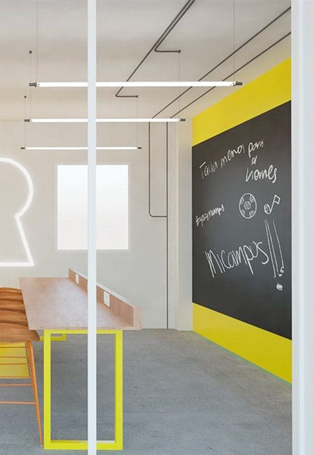 Zona de estudio en residencia universitaria en Getafe