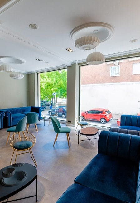 Sala de estar residencia universitaria en Burgos centro