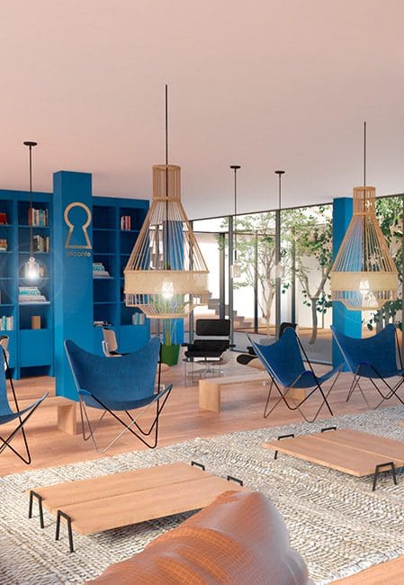 Sala estar residencia Alicante