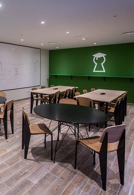 Sala de estudio residencia bilbao centro