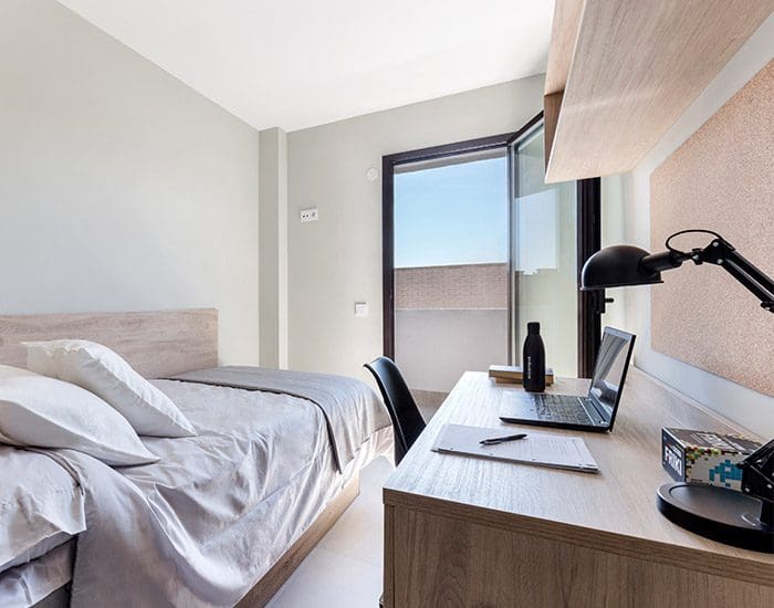 Visita las habitaciones de residencia universitaria en Cartagena