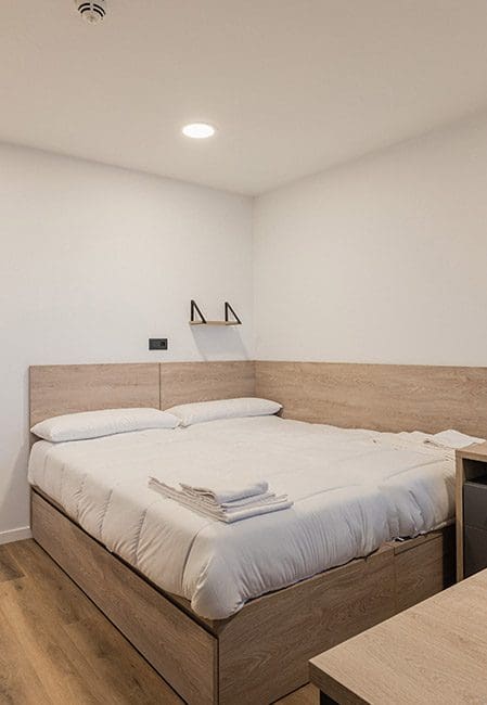 Habitación individual residencia universitaria en Santander