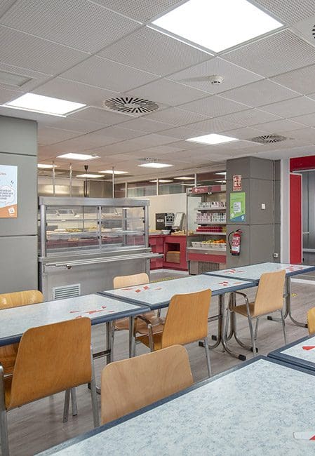 Comedor residencia universitaria Galileo Galilei en Valencia