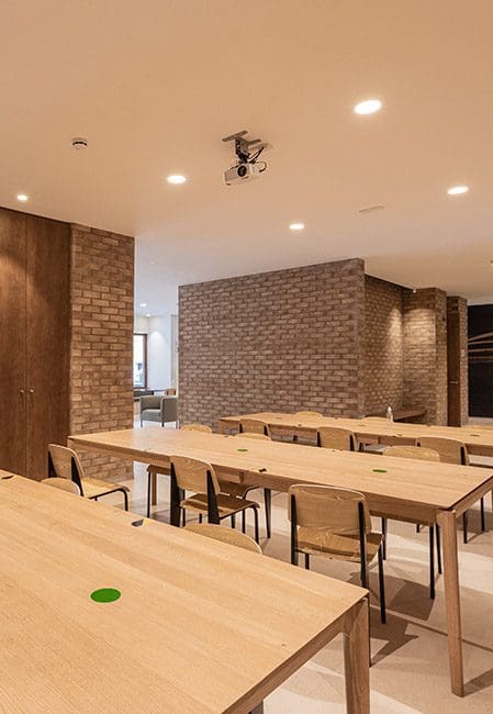 Comedor residencia universitaria Pamplona