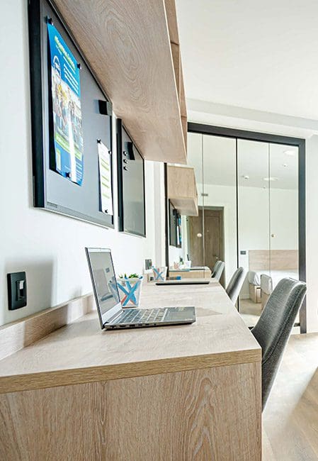 Habitación doble residencia universitaria Oviedo