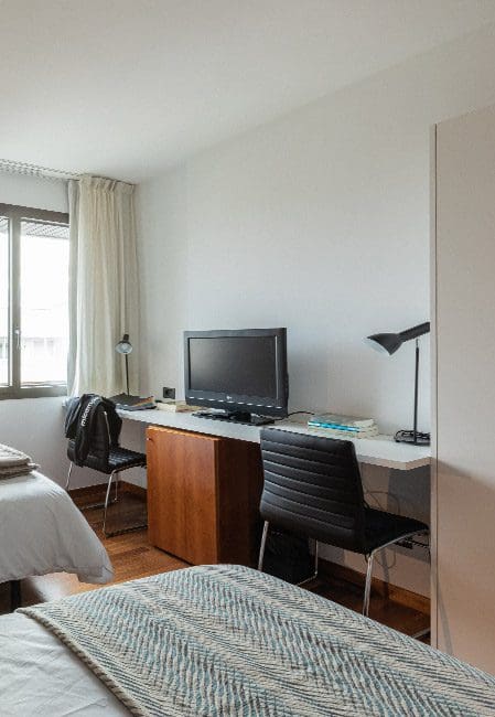 Habitación doble residencia en Pamplona