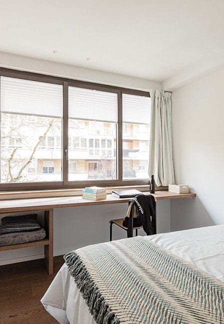 Habitación individual residencia en Pamplona