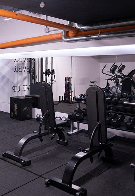 Gimnasio residencia universitaria en Burjassot