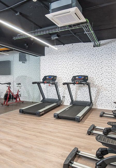 Gimnasio residencia universitaria Galileo Galilei en Valencia