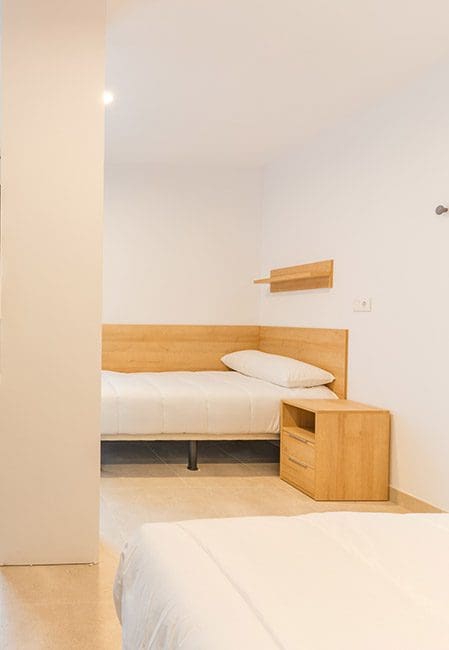 Habitación doble residencia universitaria en Avenida del Puerto, Valencia