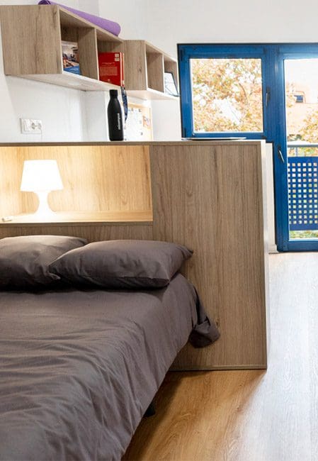 Habitación doble residencia universitaria Galileo Galilei Valencia