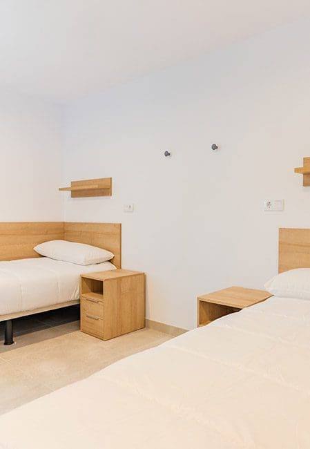 Habitación doble residencia universitaria en Avenida del Puerto, Valencia