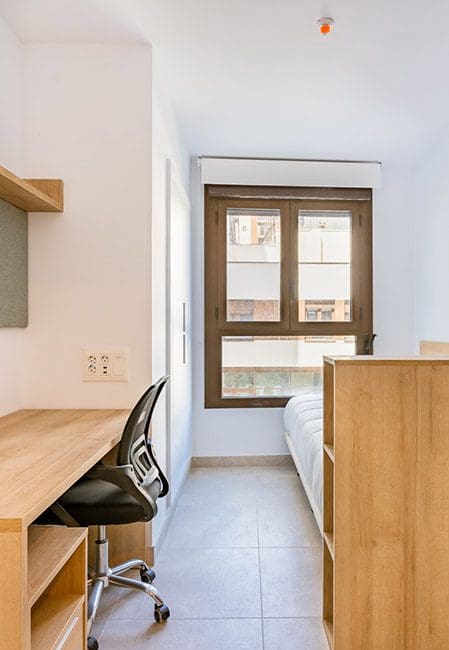 Habitación individual residencia universitaria en Avenida del Puerto, Valencia