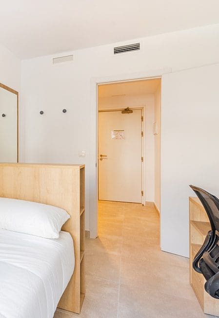 Habitación individual residencia universitaria en Avenida del Puerto, Valencia