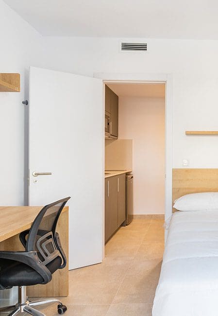 Habitación individual residencia universitaria en Avenida del Puerto, Valencia