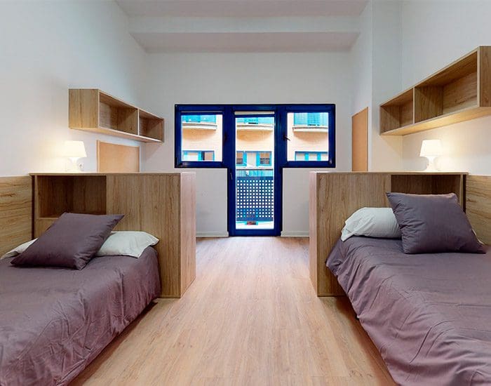 Visita las habitaciones residencia universitaria Galileo Galilei en Valencia