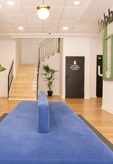 Lobby residencia universitaria en Burjassot