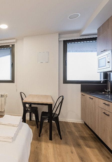 Habitación individual residencia universitaria en Santander